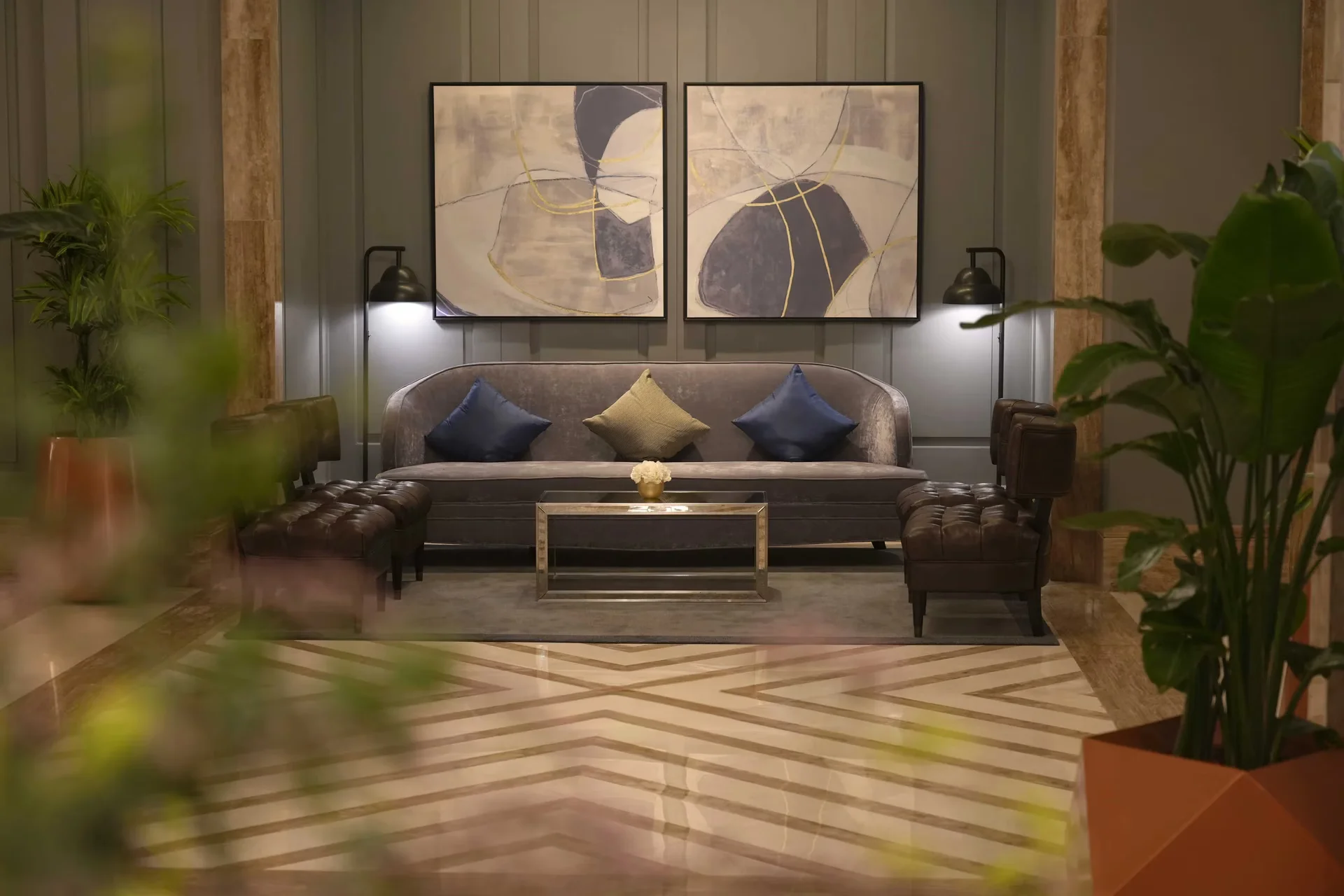 Hotel Jumeirah Jabal Omar Makkah canapé