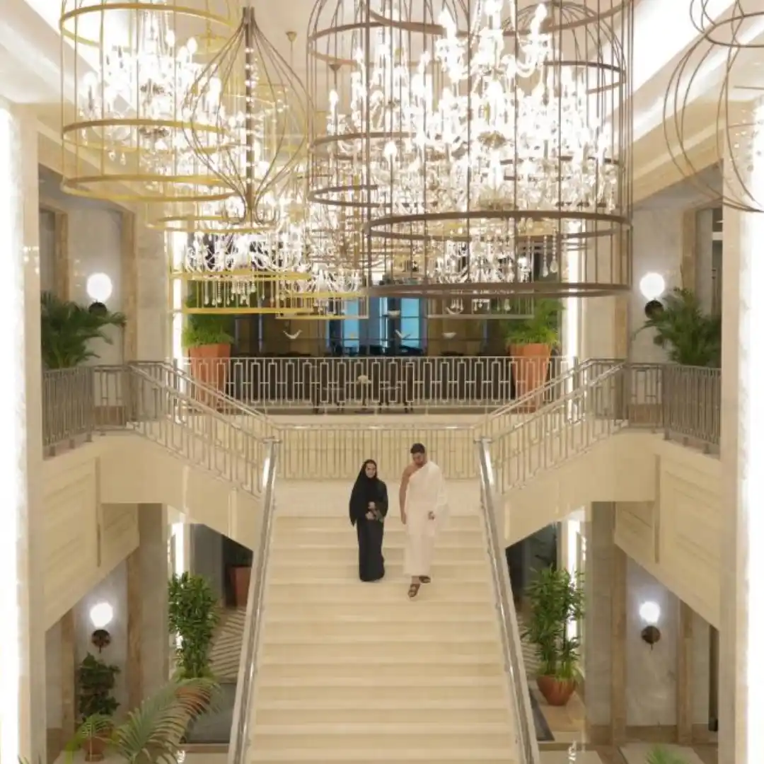 Hotel Jumeirah Jabal Omar Makkah escalier Hotel Jumeirah Jabal Omar Makkah escalier