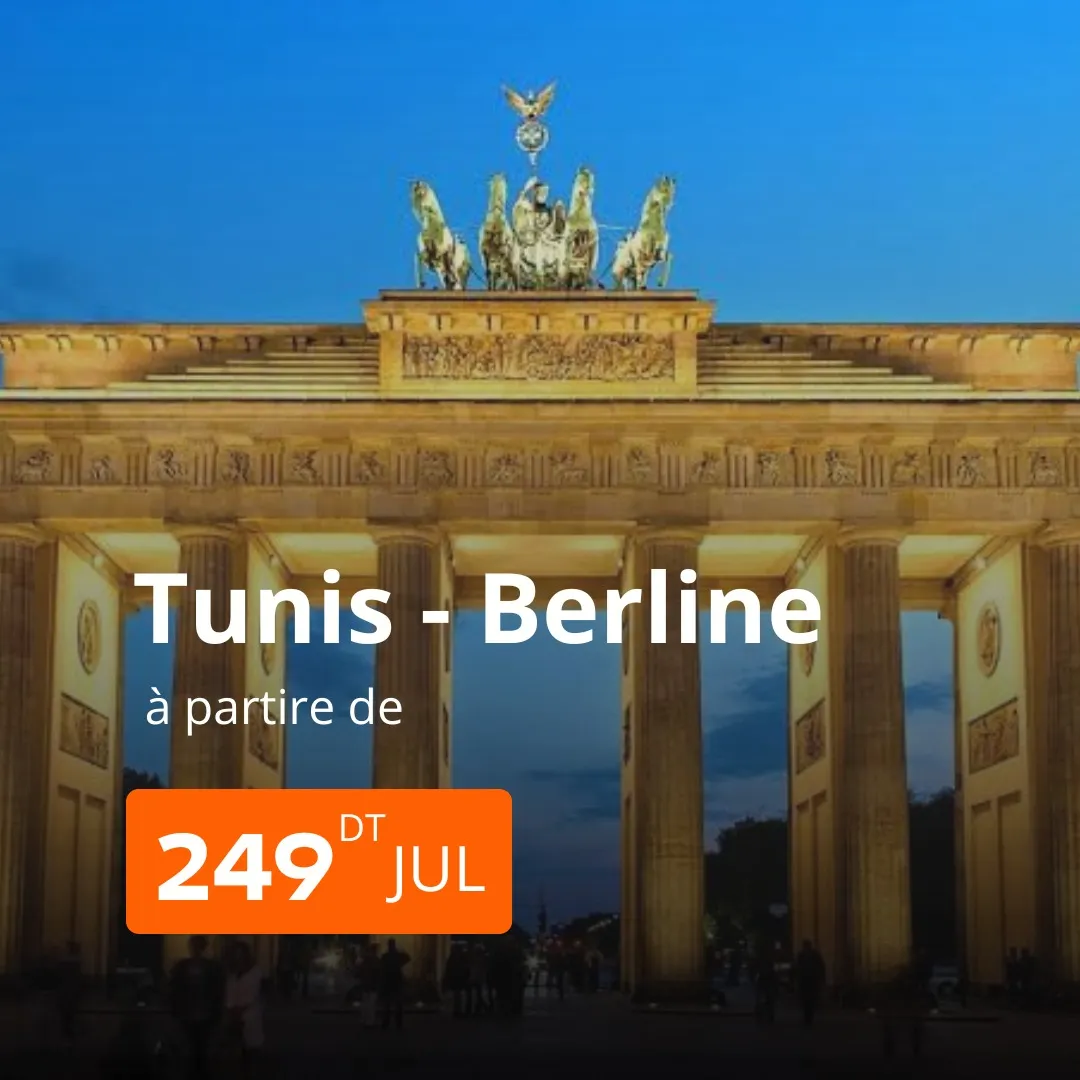 billet direct Tunis Berline