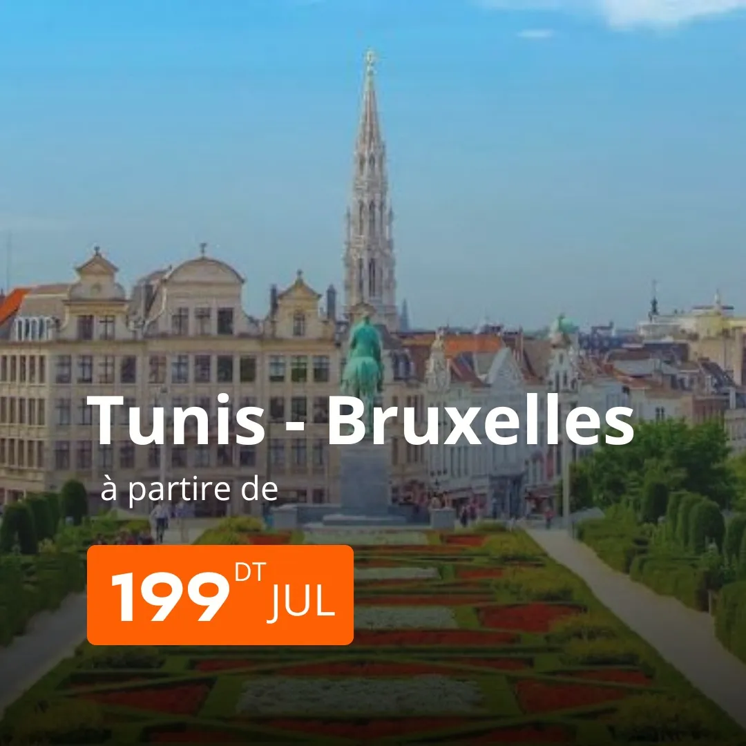 billet direct Tunis Bruxelles
