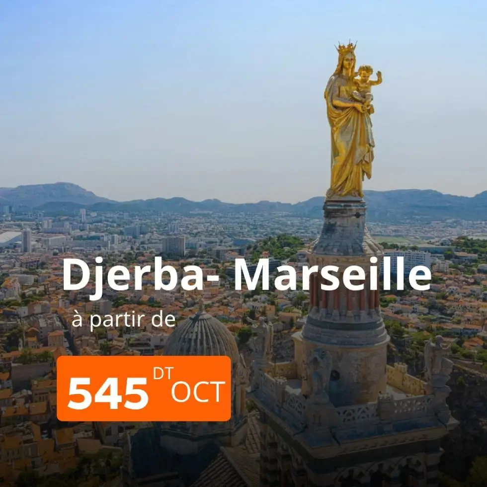 billet direct Djerba Marseille