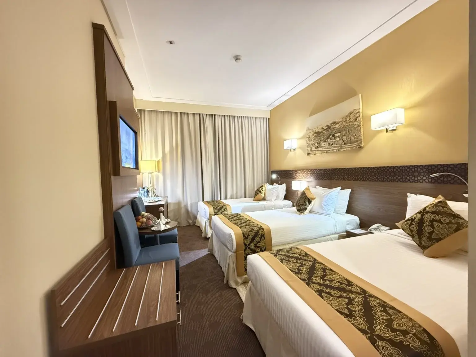 chambre triple Hôtel Manarat Gaza Mecque